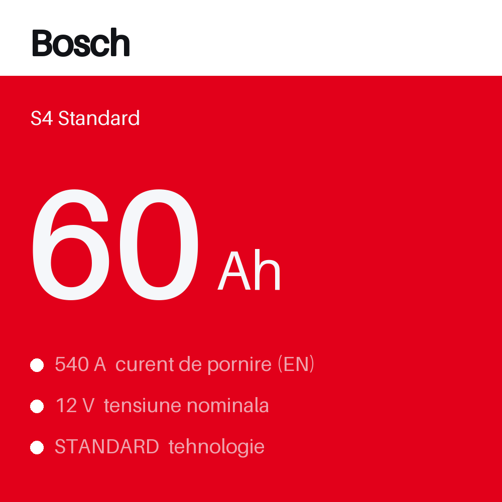 Bosch S4 005 60Ah — eticheta