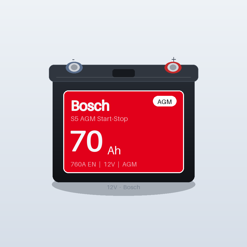Bosch S5 A08 AGM 70Ah