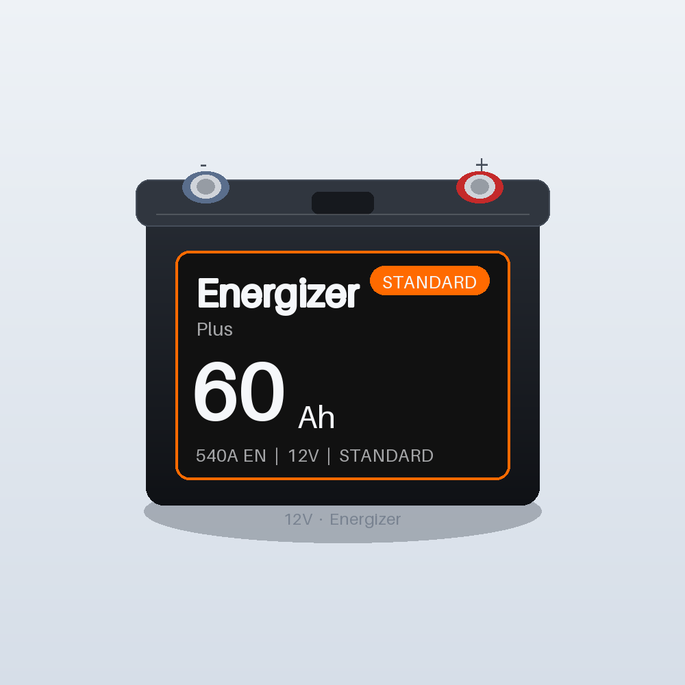 Energizer Plus EP60L 60Ah