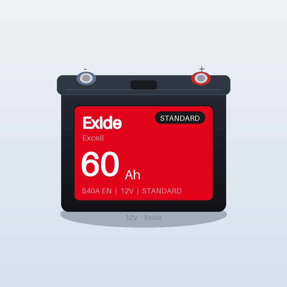 Exide Excell EB602 60Ah