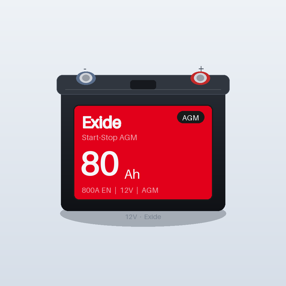 Exide Start-Stop AGM EK800 80Ah