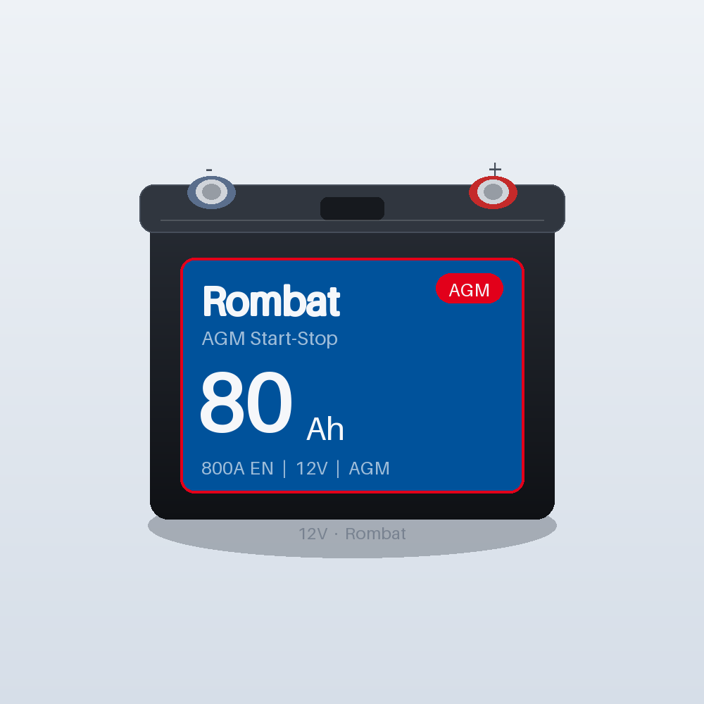 Rombat AGM Start-Stop 80Ah