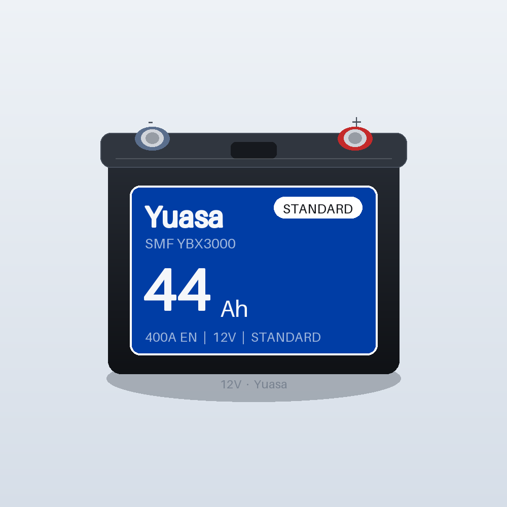 Yuasa SMF YBX3055 44Ah